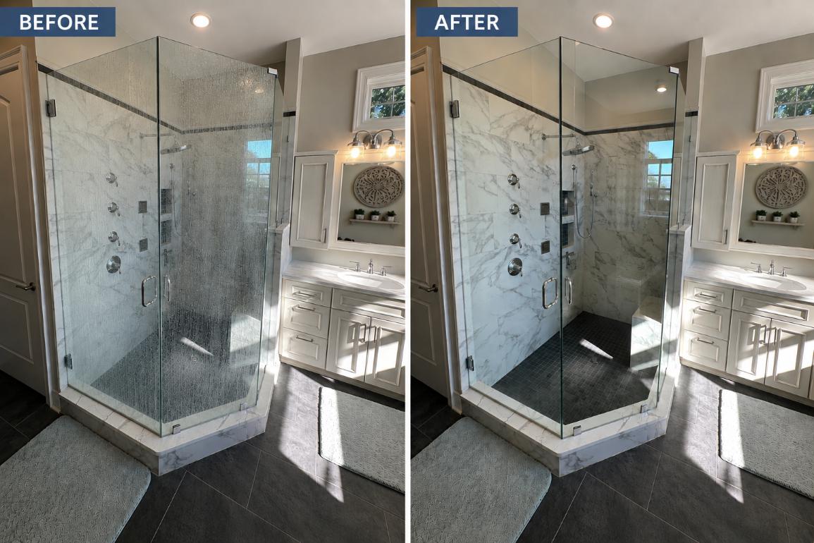 Shower-Glass-Restoration-Before-And-After-3 image Shower Glass Restoration Before and After